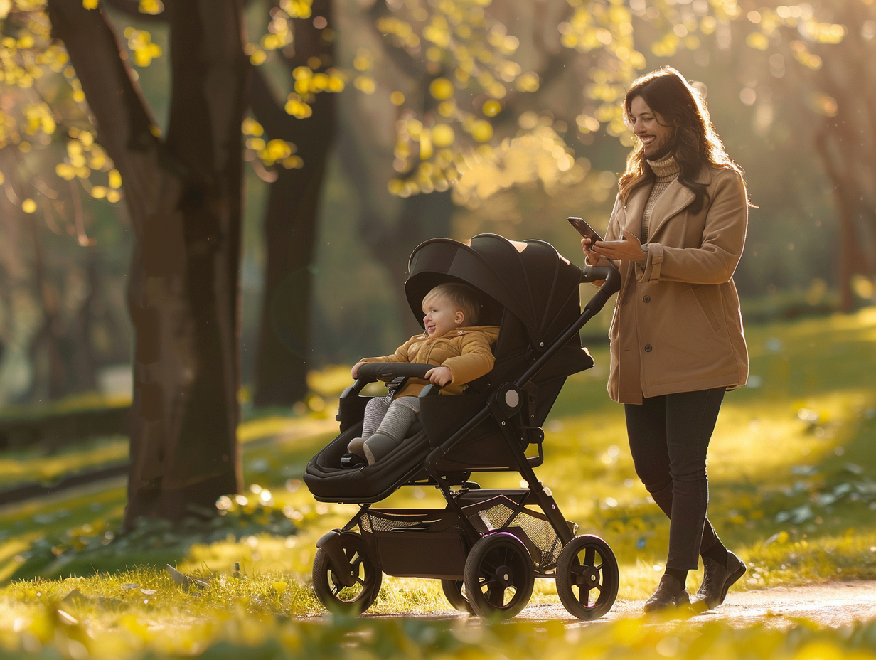 Poussette connectée Smartbe : innovation et motorisation pour bébé